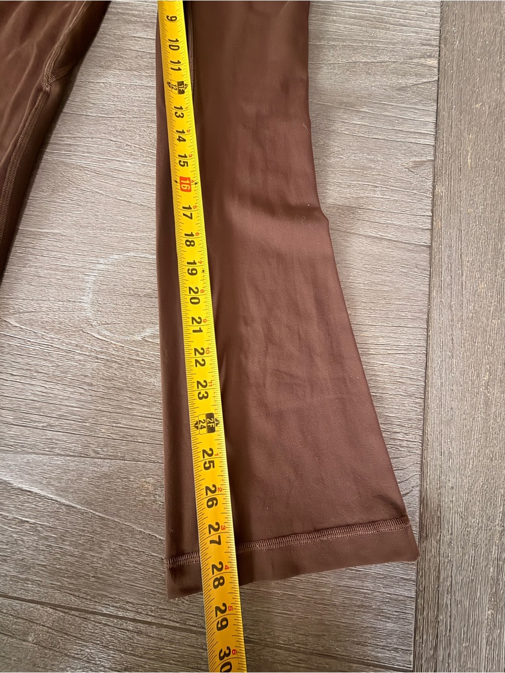 Lululemon Align High-Rise Mini Flare Leggings Java Brown 28” Nulu Yoga Pants 4 - Picture 4 of 5